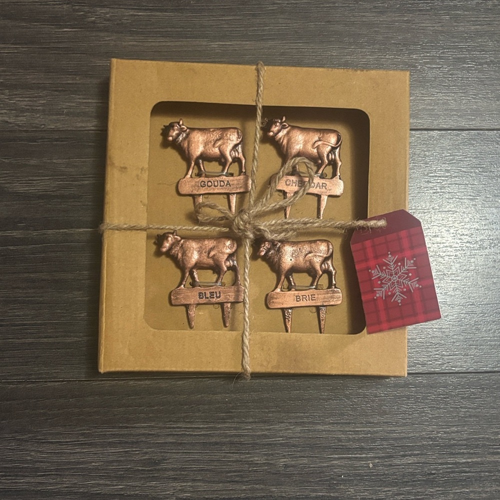 Copper Cheese Markers Set